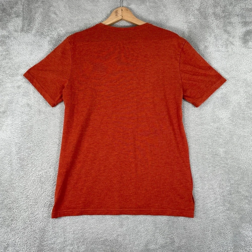 Nike Dri-FIT Training Shirt Mens Medium Orange Heather Active Gym Workout Tee